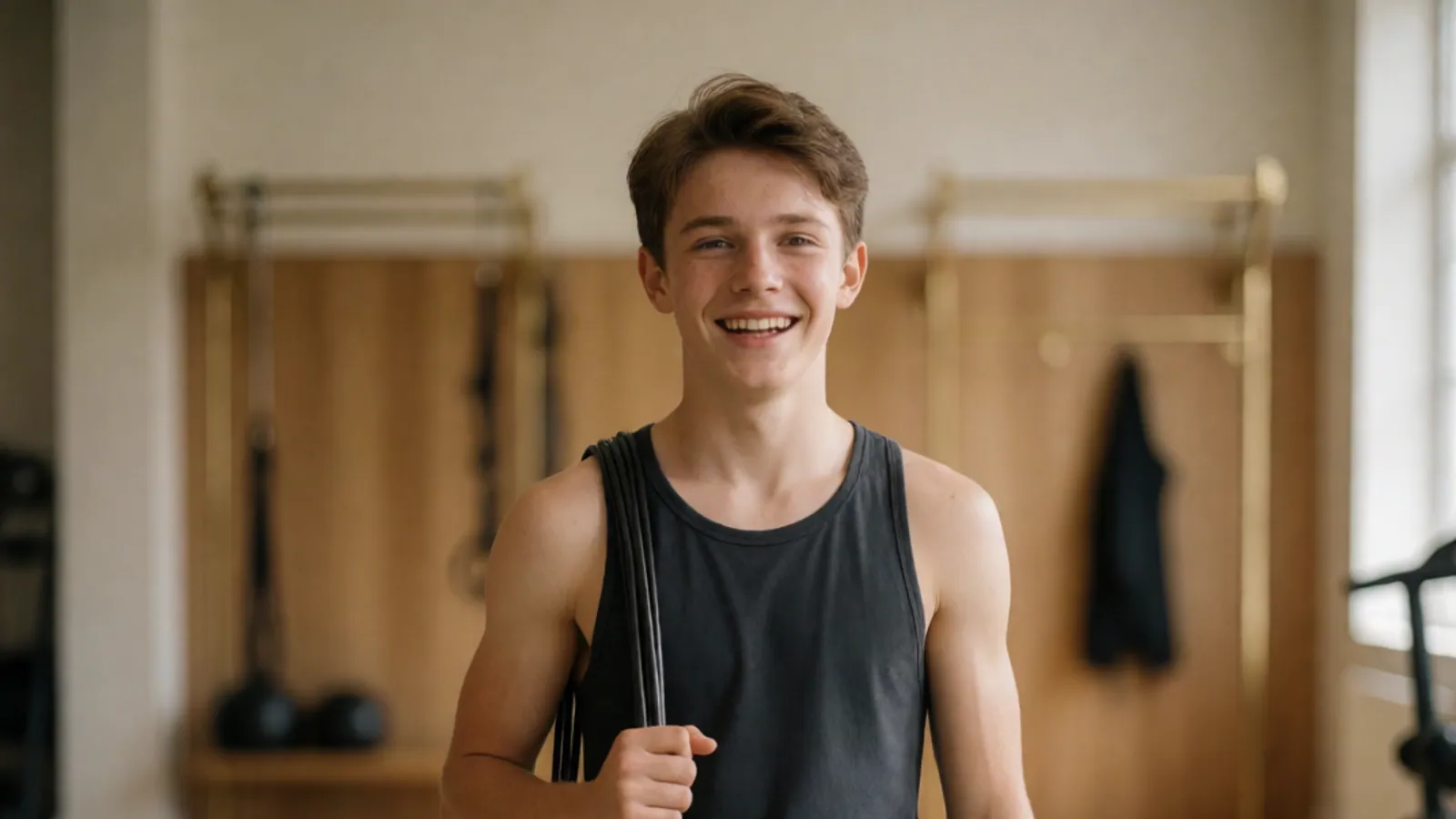 A high-school sprinter who stopped pulling hamstrings — coached training at Woodside Fitness, Woodside NY